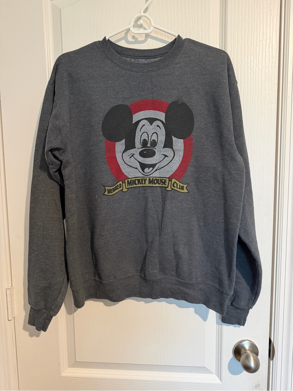 Vintage Mickey Mouse Club Gray Graphic Sweatshirt - Unbranded